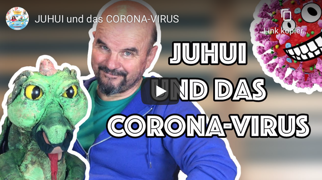 Juhu und das Corona-Virus von Bluatschink